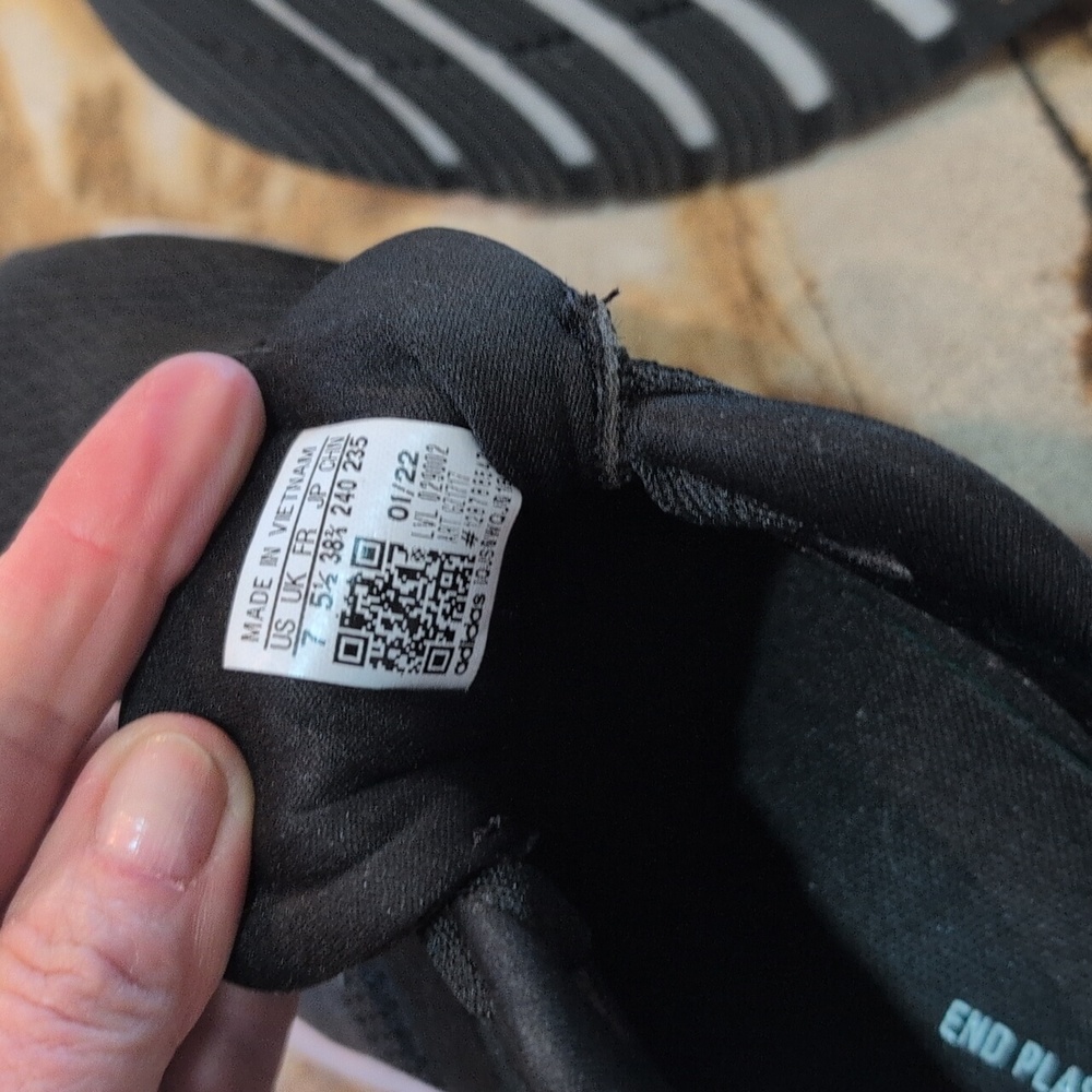 Women's Black Adidas Athletic Sneakers - Picture 4 of 5